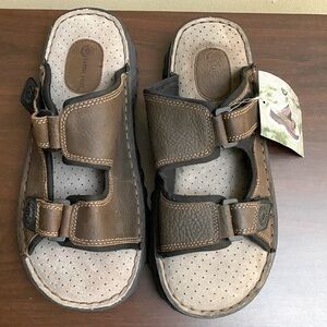 Earth Leather Adjustable Straps Men’s Sandals